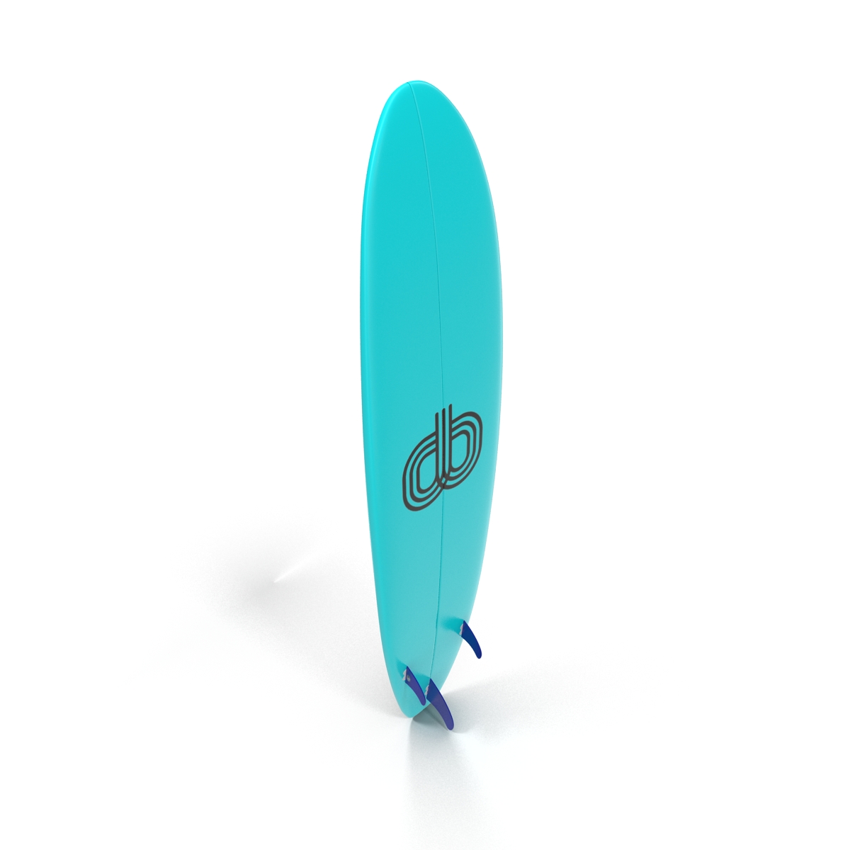 3D Surfboard Longboard 4