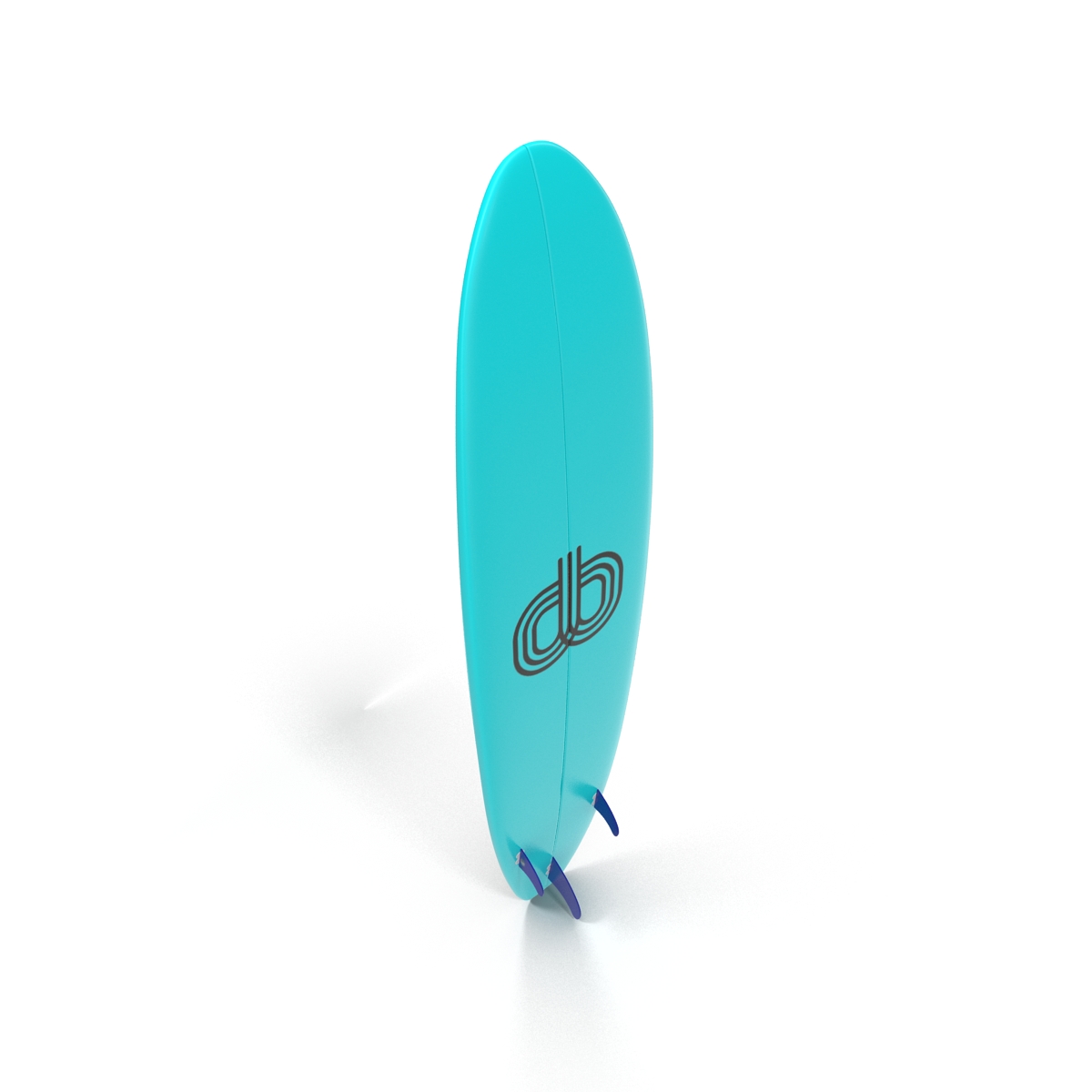 3D Surfboard Longboard 4