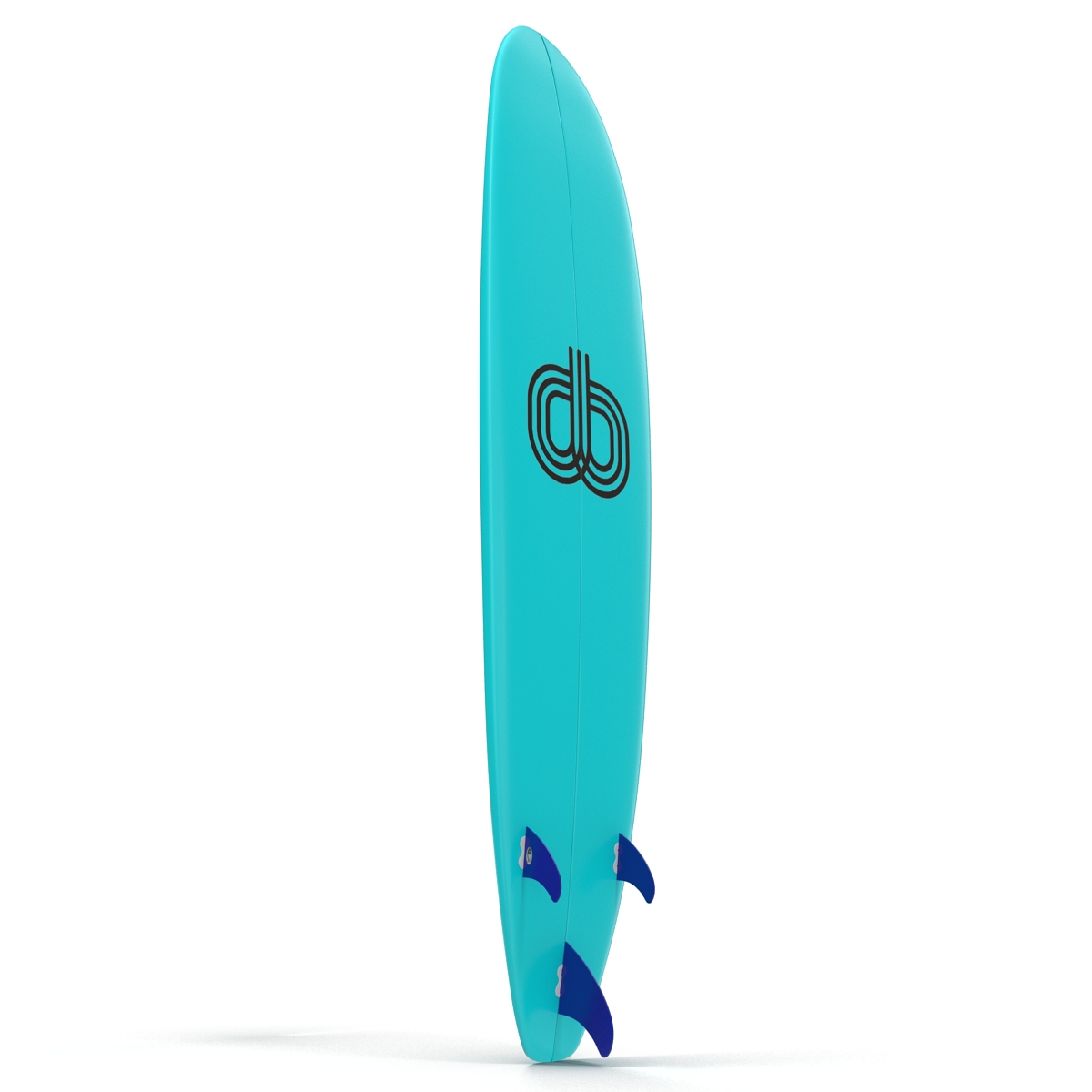 3D Surfboard Longboard 4