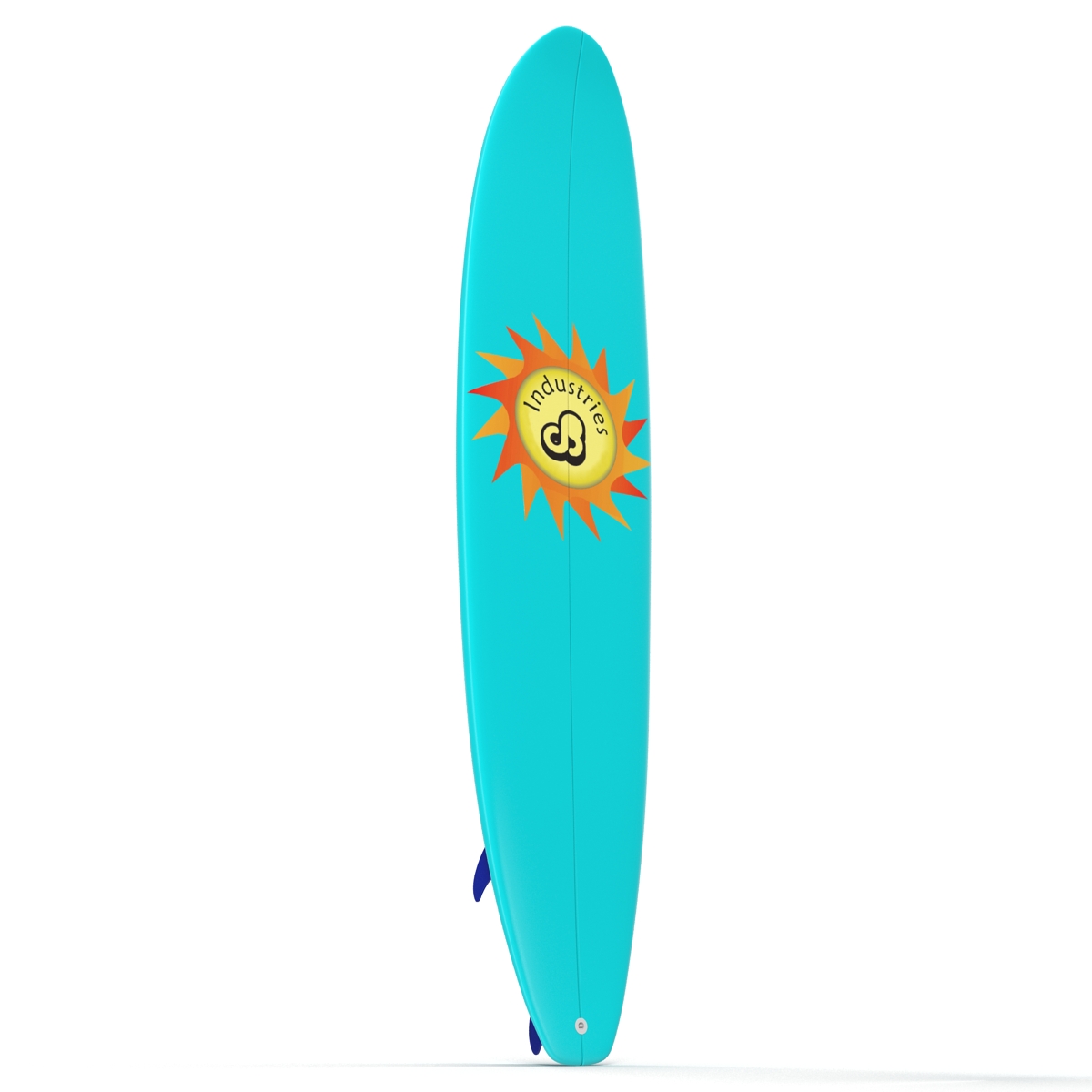 3D Surfboard Longboard 4