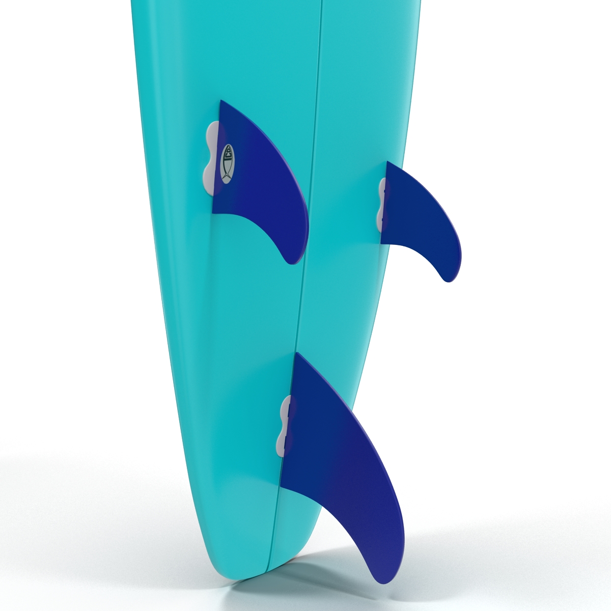 3D Surfboard Longboard 4