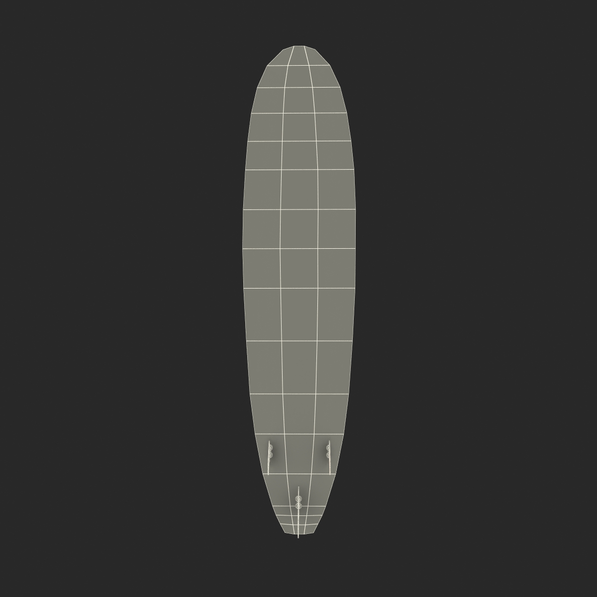 3D Surfboard Longboard 4