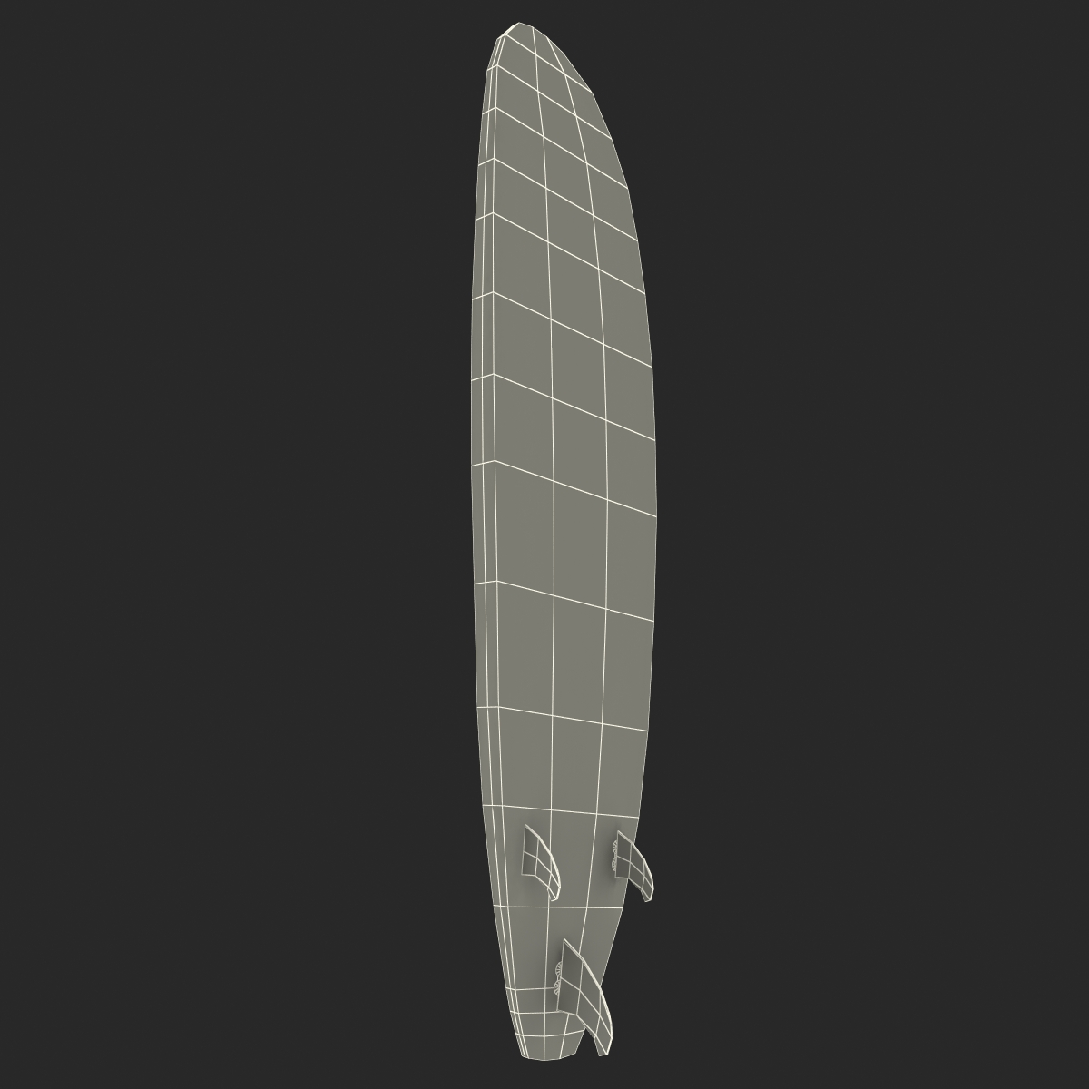 3D Surfboard Longboard 4