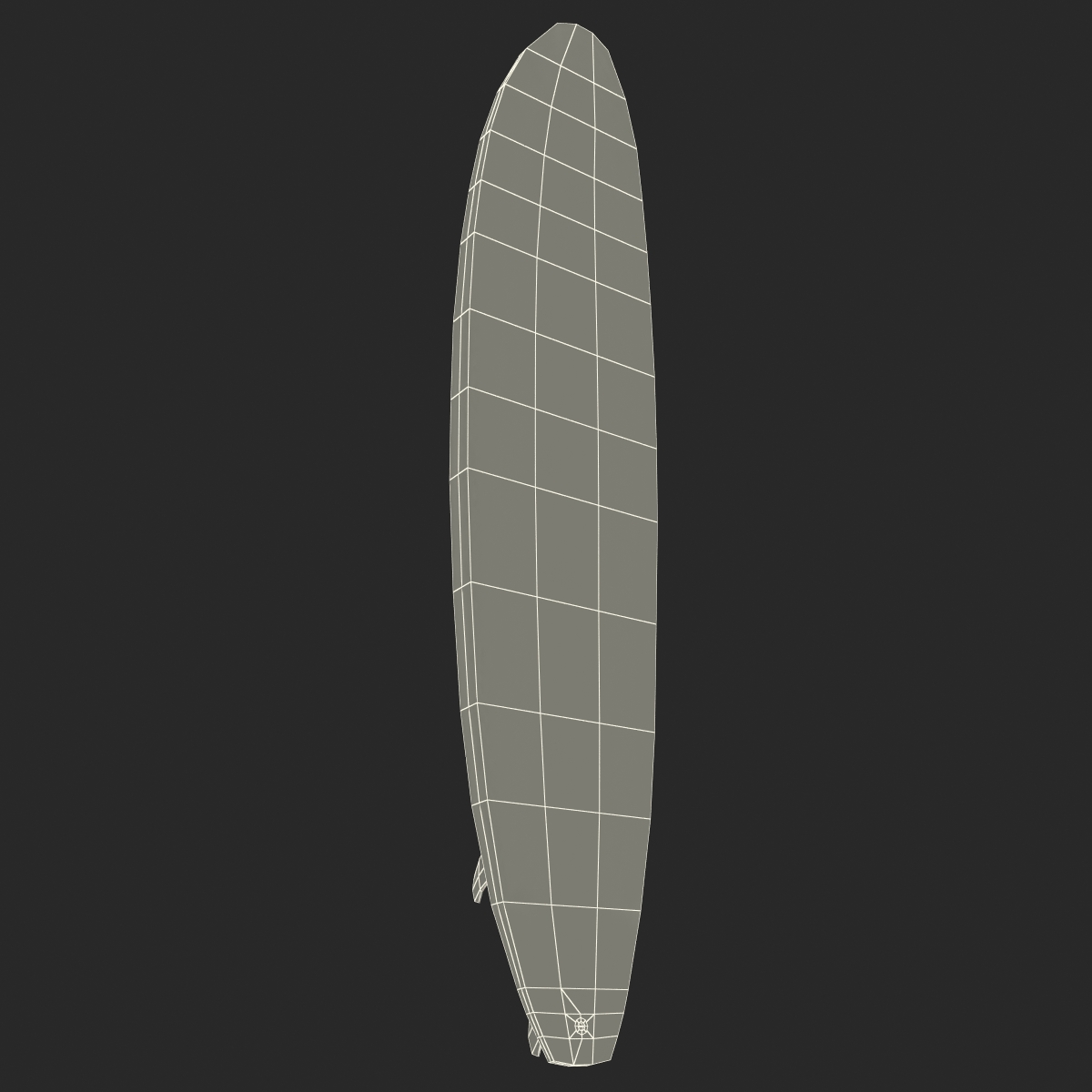 3D Surfboard Longboard 4