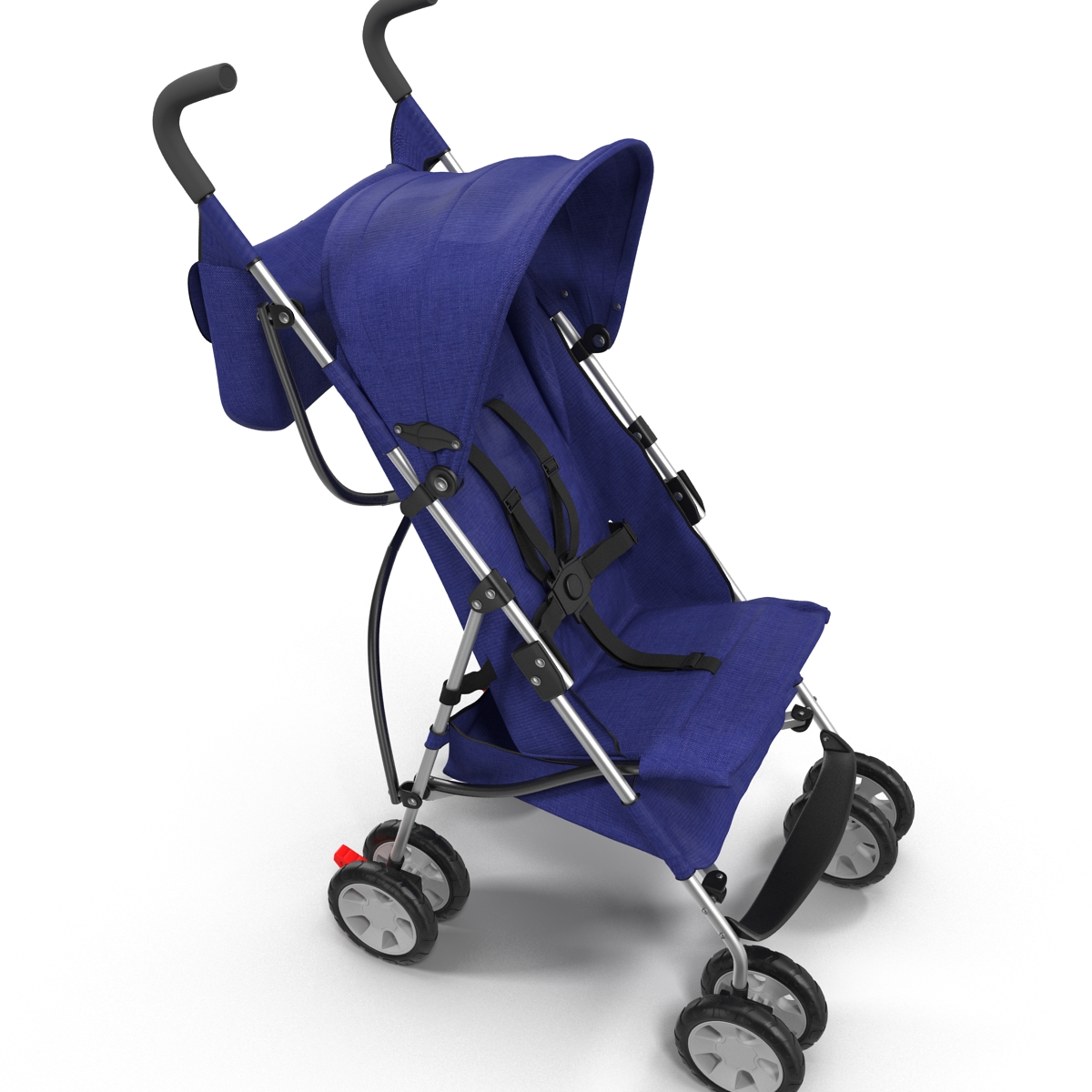 3D Baby Stroller Blue model