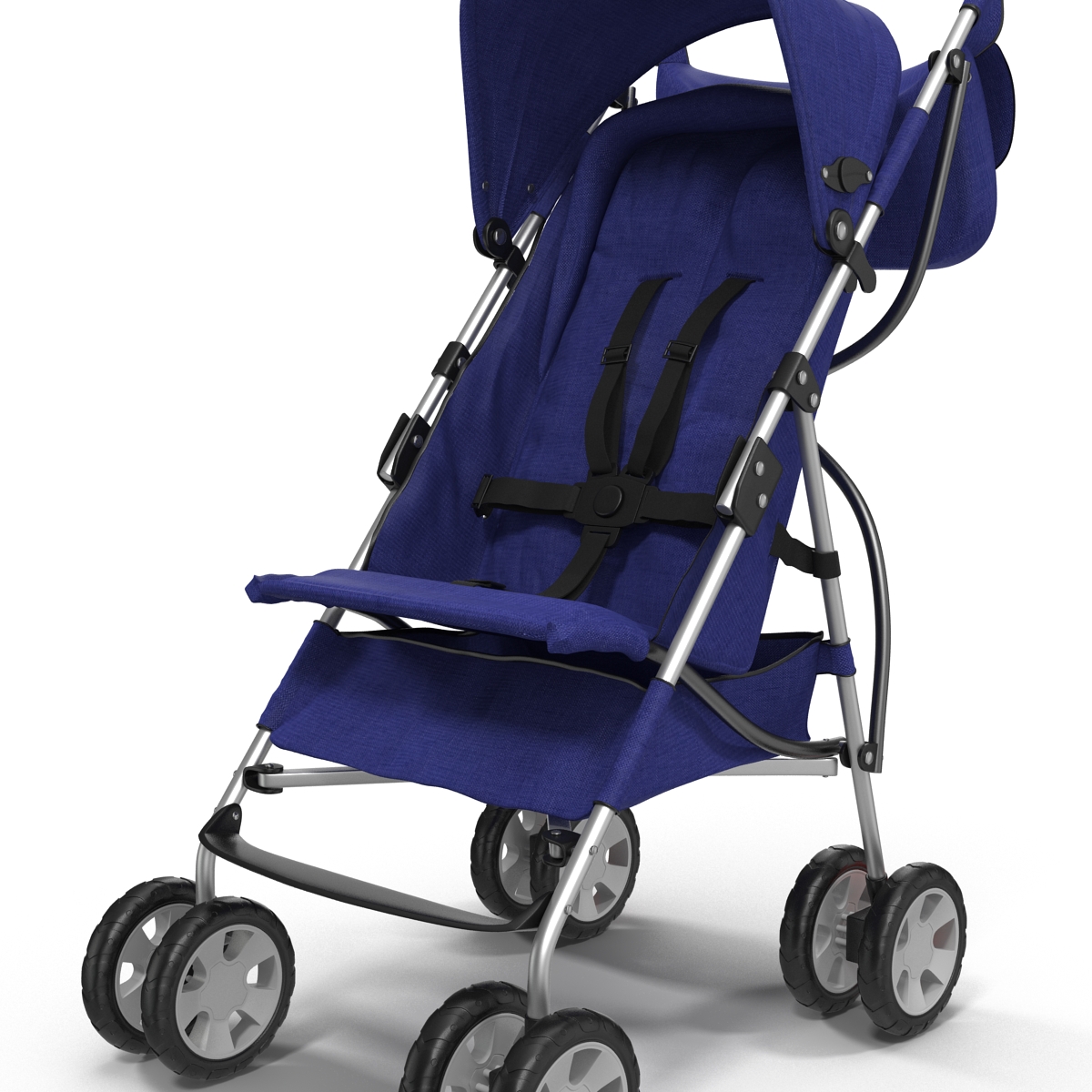 3D Baby Stroller Blue model