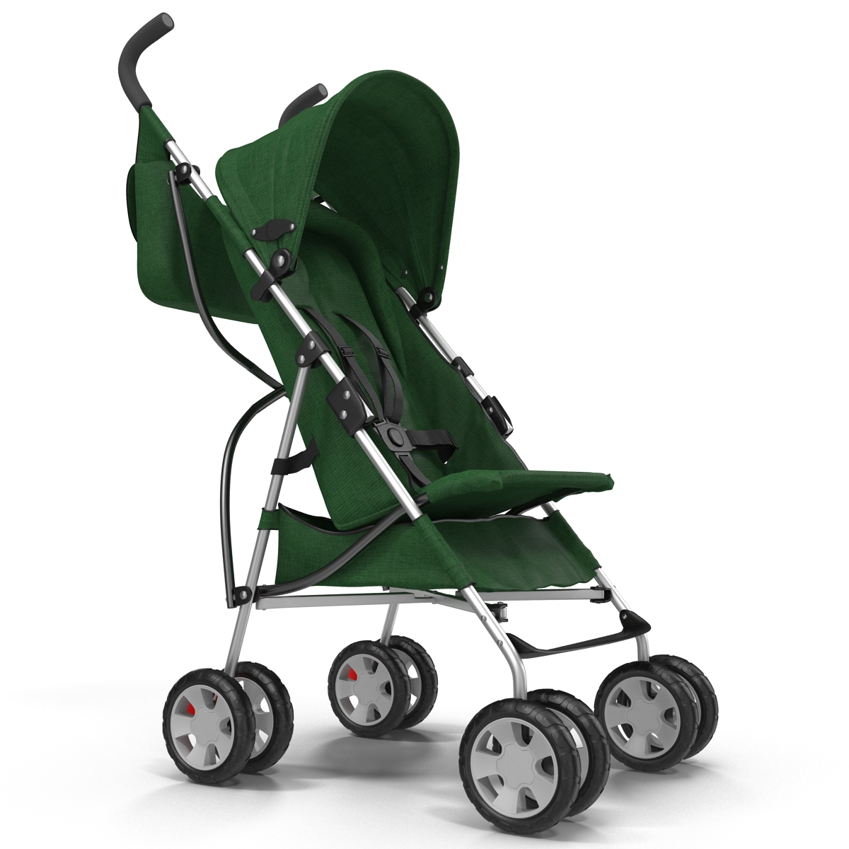 Baby Stroller Green 3D model