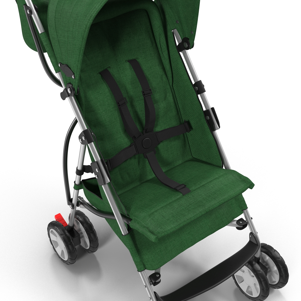 Baby Stroller Green 3D model