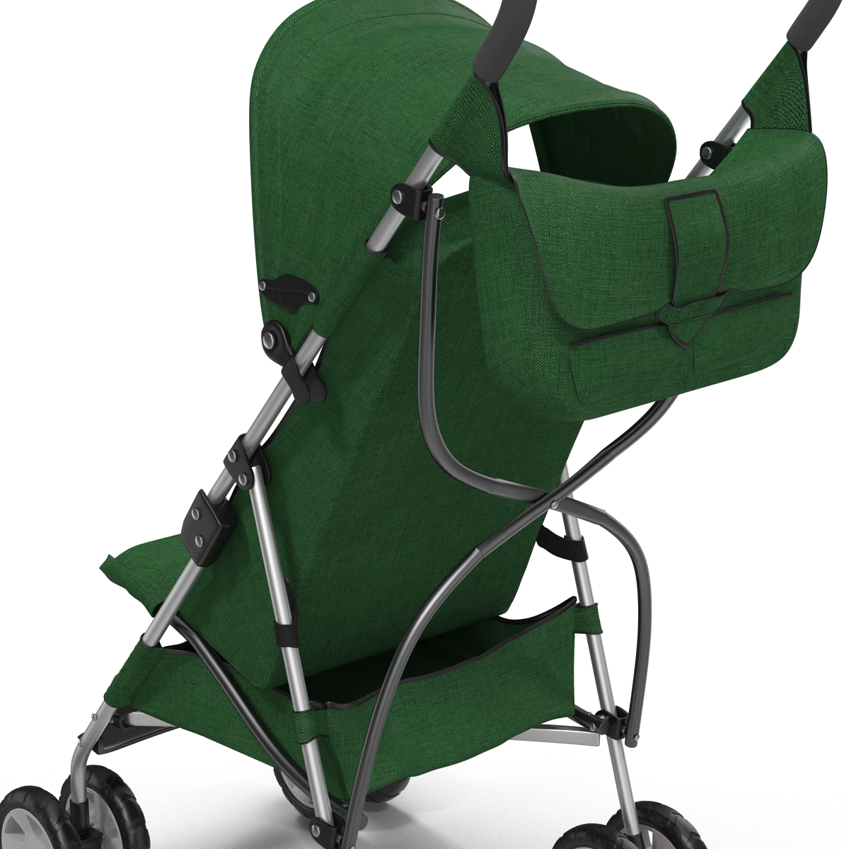 Baby Stroller Green 3D model