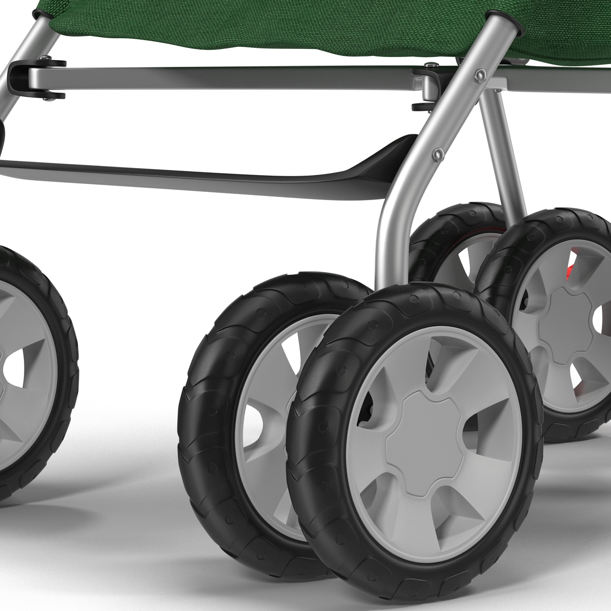 Baby Stroller Green 3D model