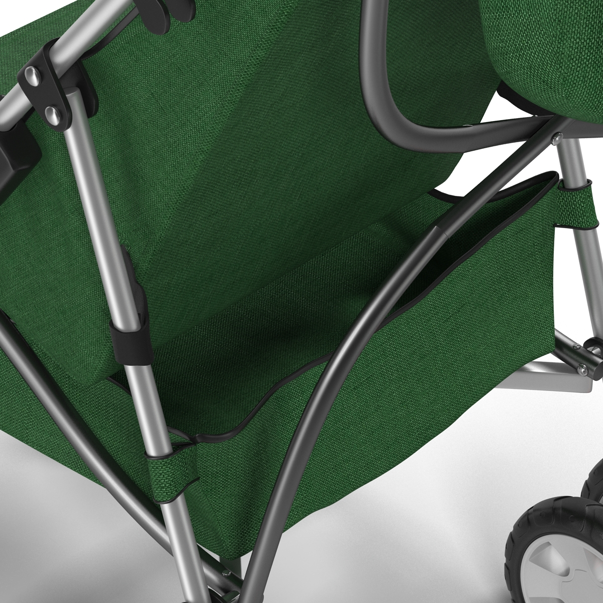 Baby Stroller Green 3D model