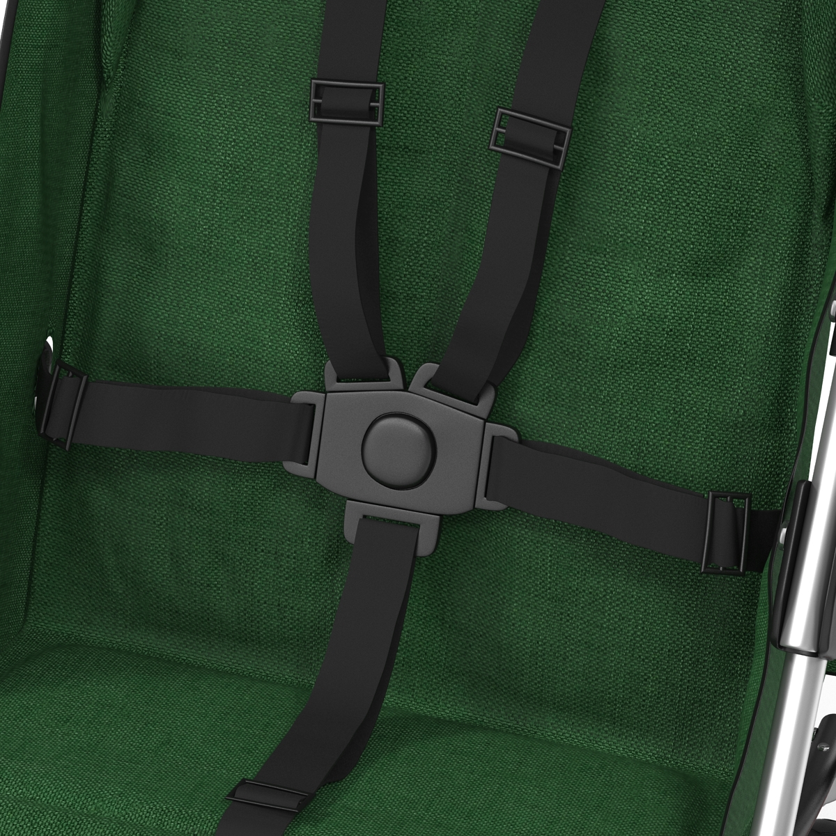 Baby Stroller Green 3D model