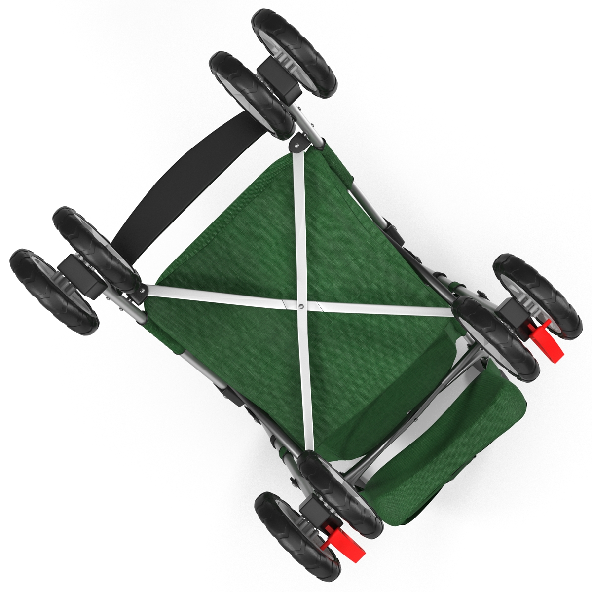 Baby Stroller Green 3D model