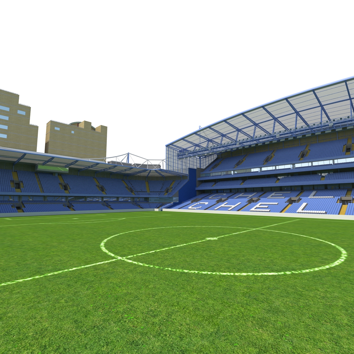 3D Stamford Bridge Stadium model