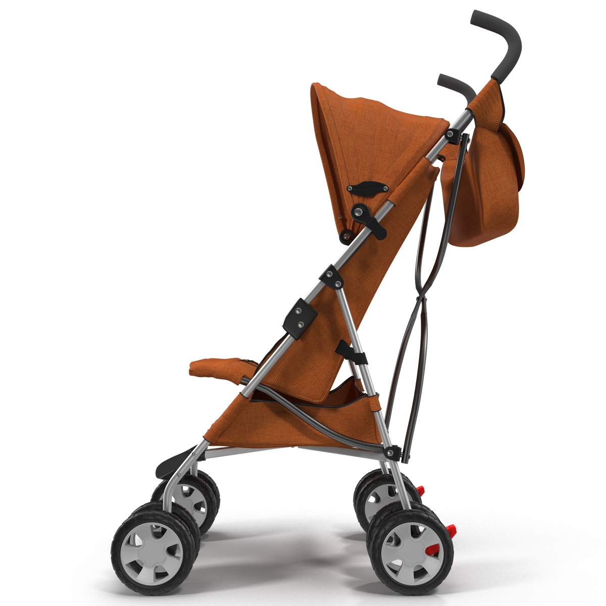 3D model Baby Stroller Orange