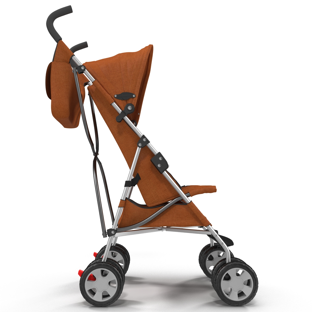 3D model Baby Stroller Orange