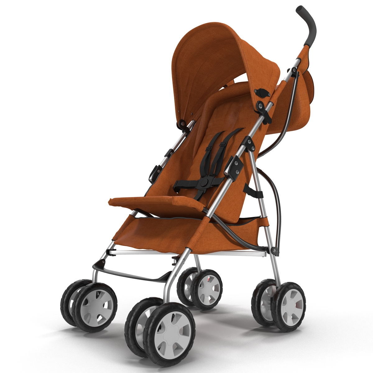 3D model Baby Stroller Orange