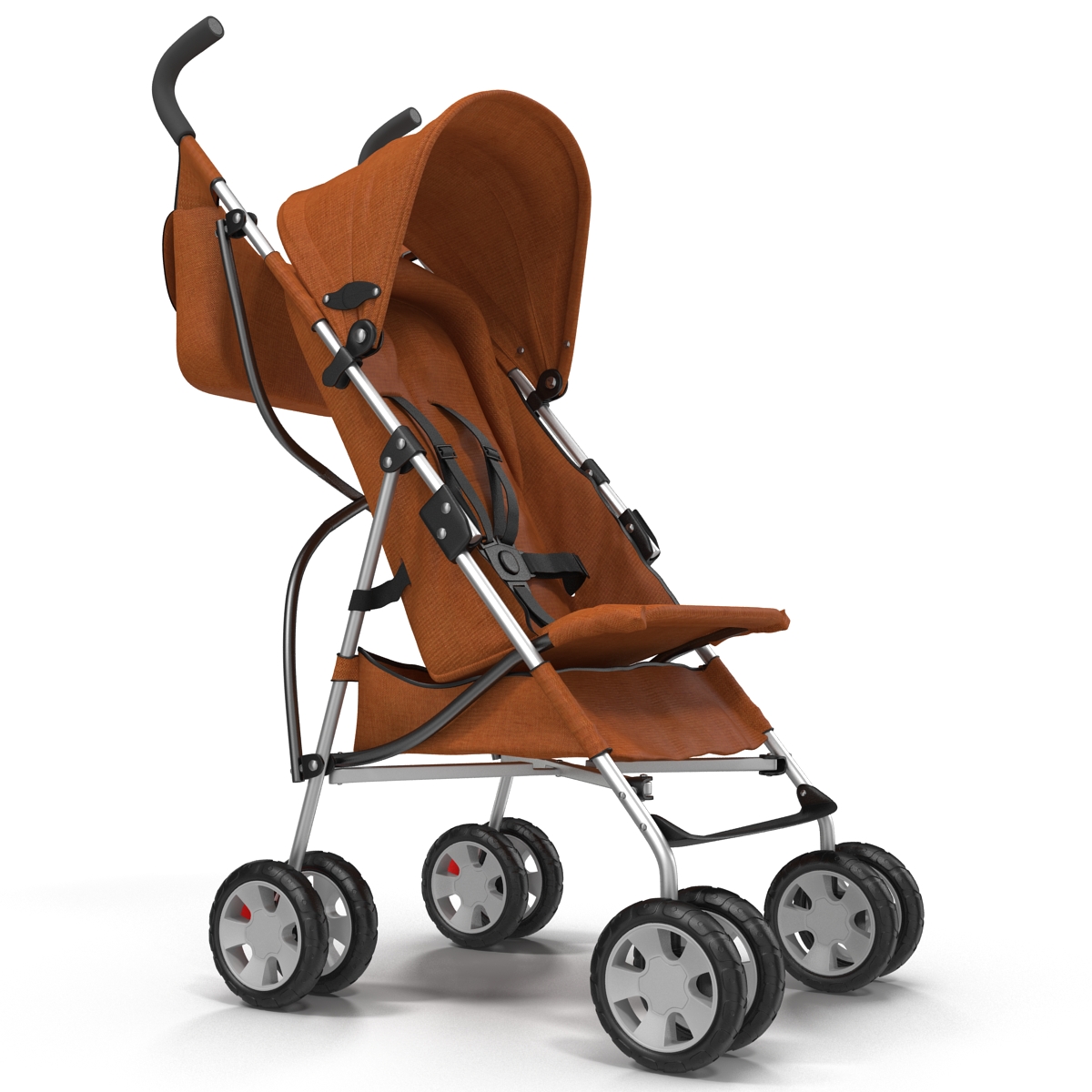 3D model Baby Stroller Orange