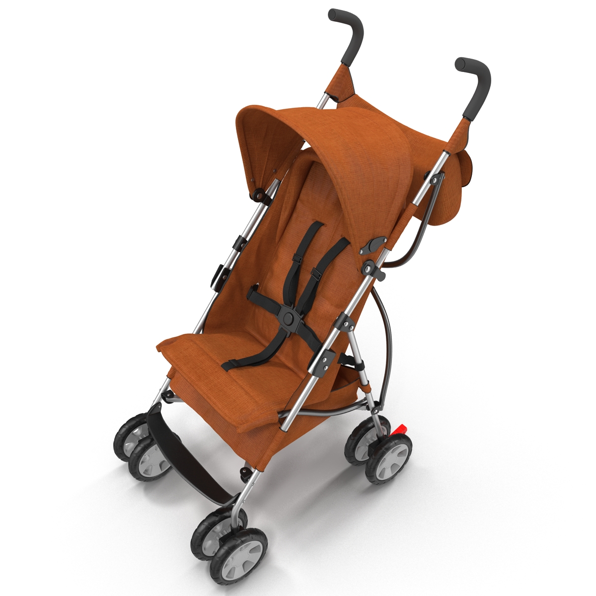 3D model Baby Stroller Orange