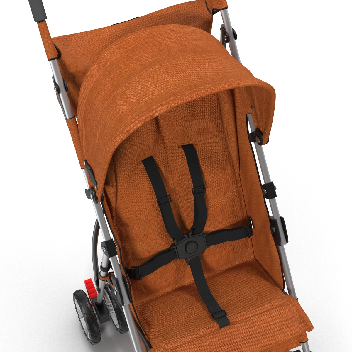 3D model Baby Stroller Orange