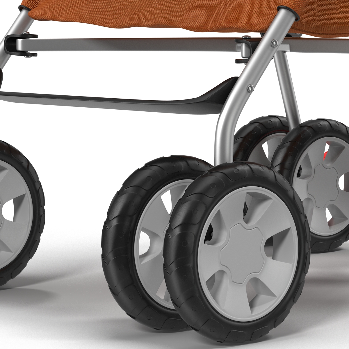 3D model Baby Stroller Orange