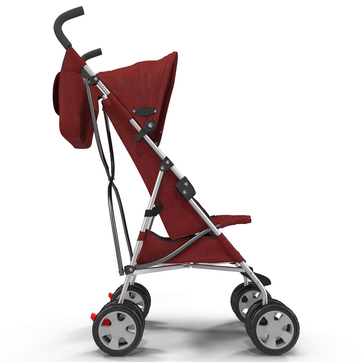 Baby Stroller Red 3D