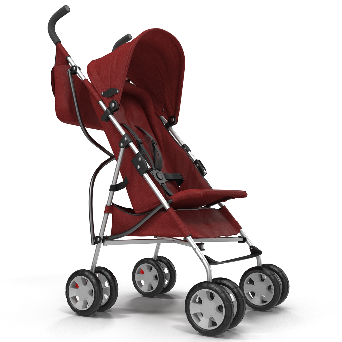 Baby Stroller Red 3D