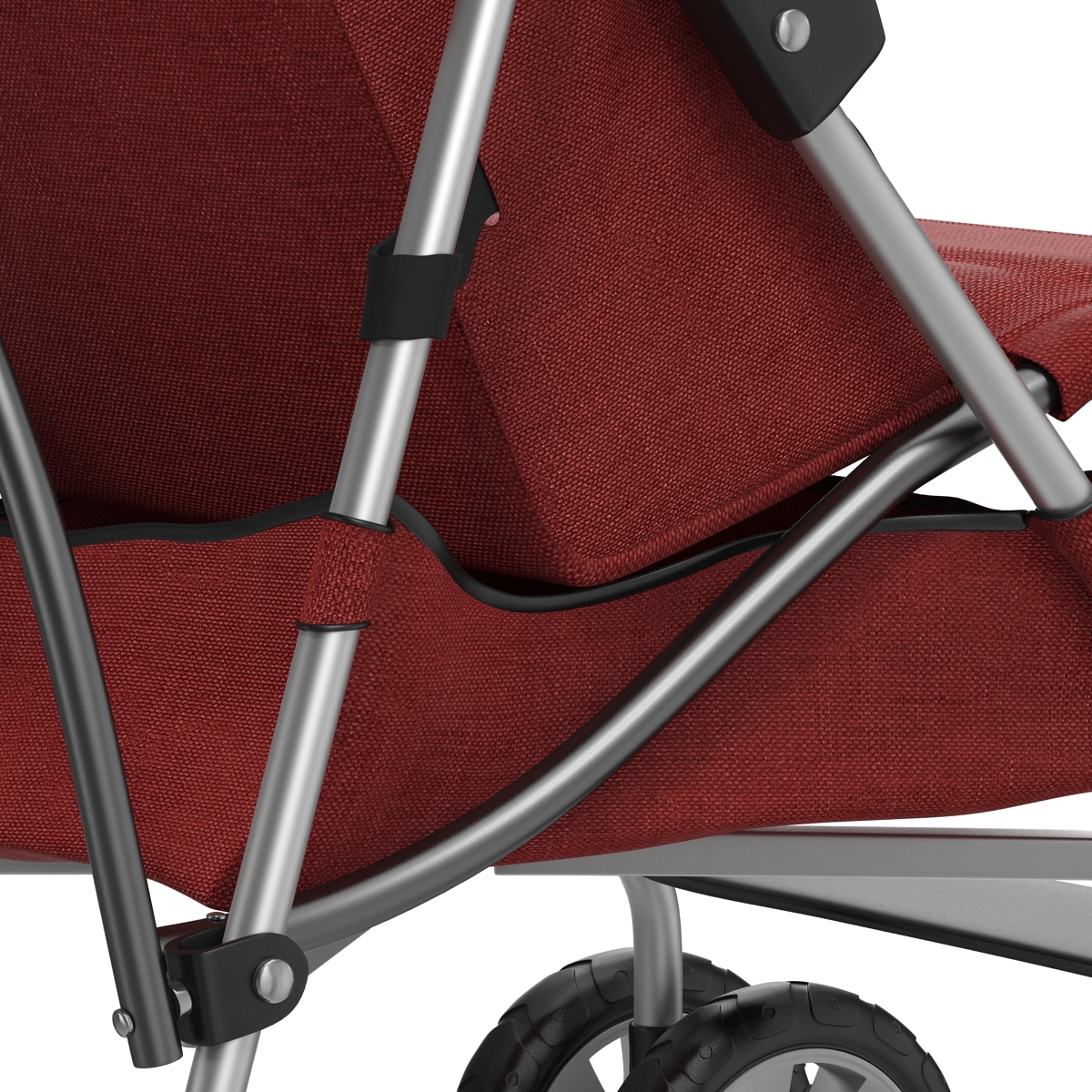 Baby Stroller Red 3D