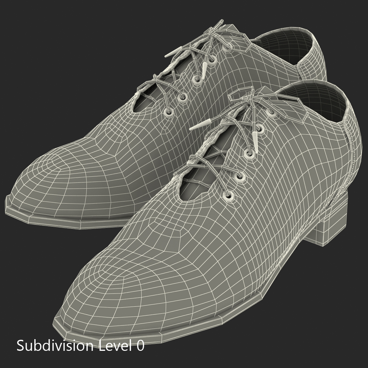 3D Old Man Shoes model