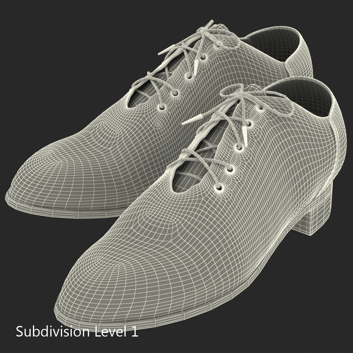 3D Old Man Shoes model