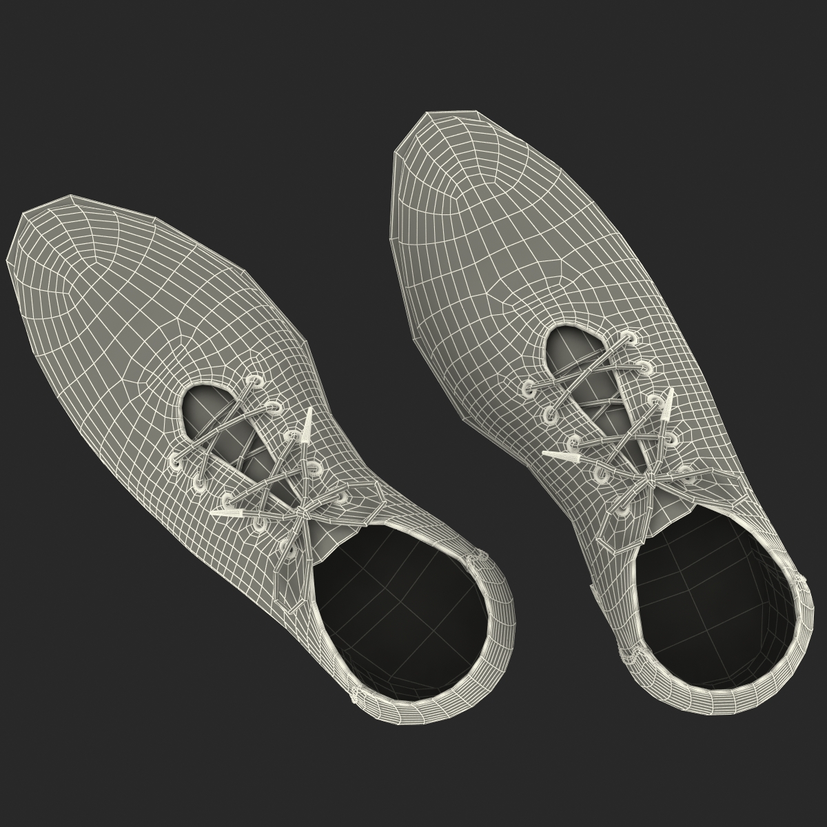 3D Old Man Shoes model