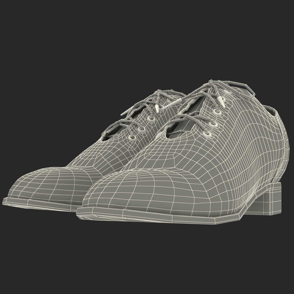 3D Old Man Shoes model