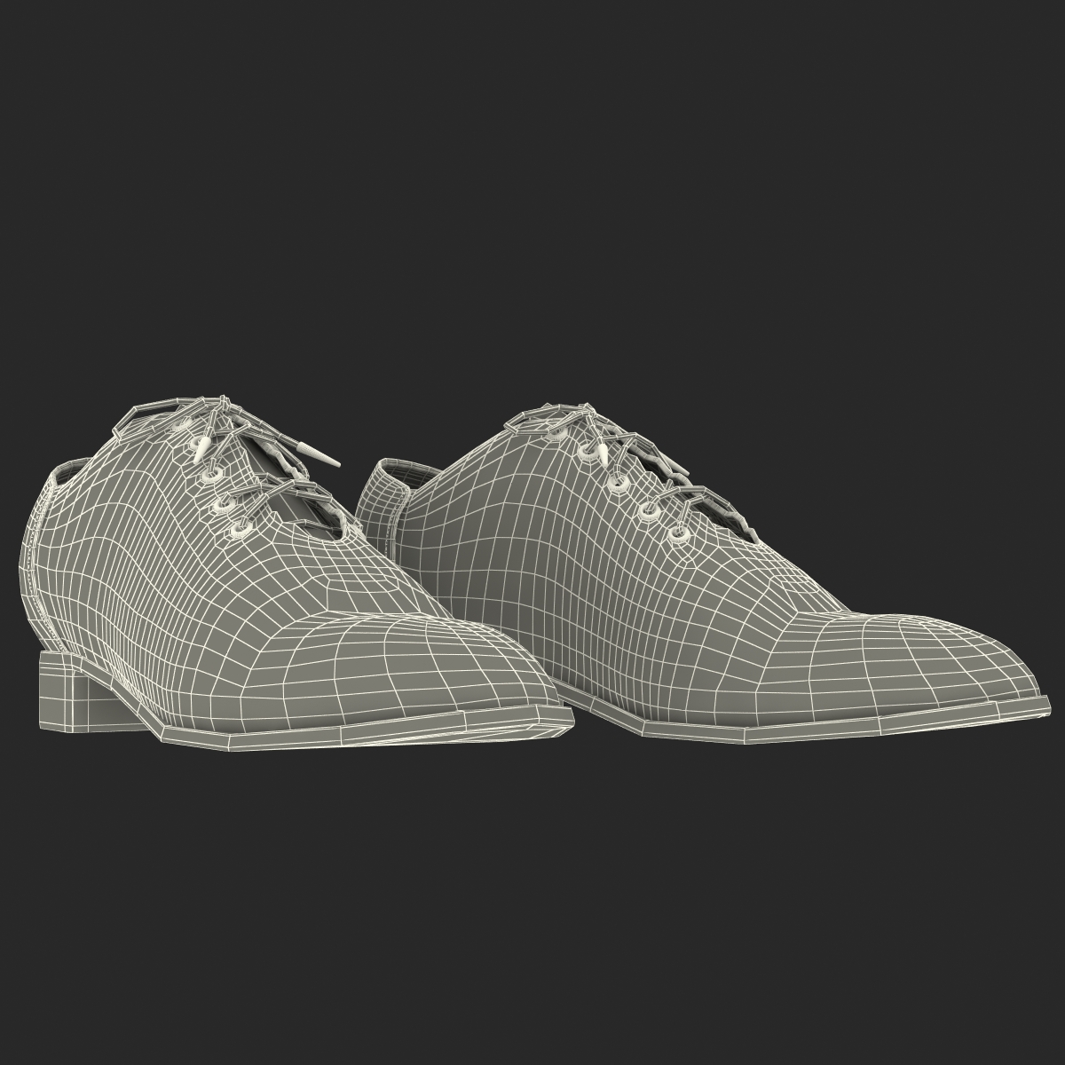 3D Old Man Shoes model