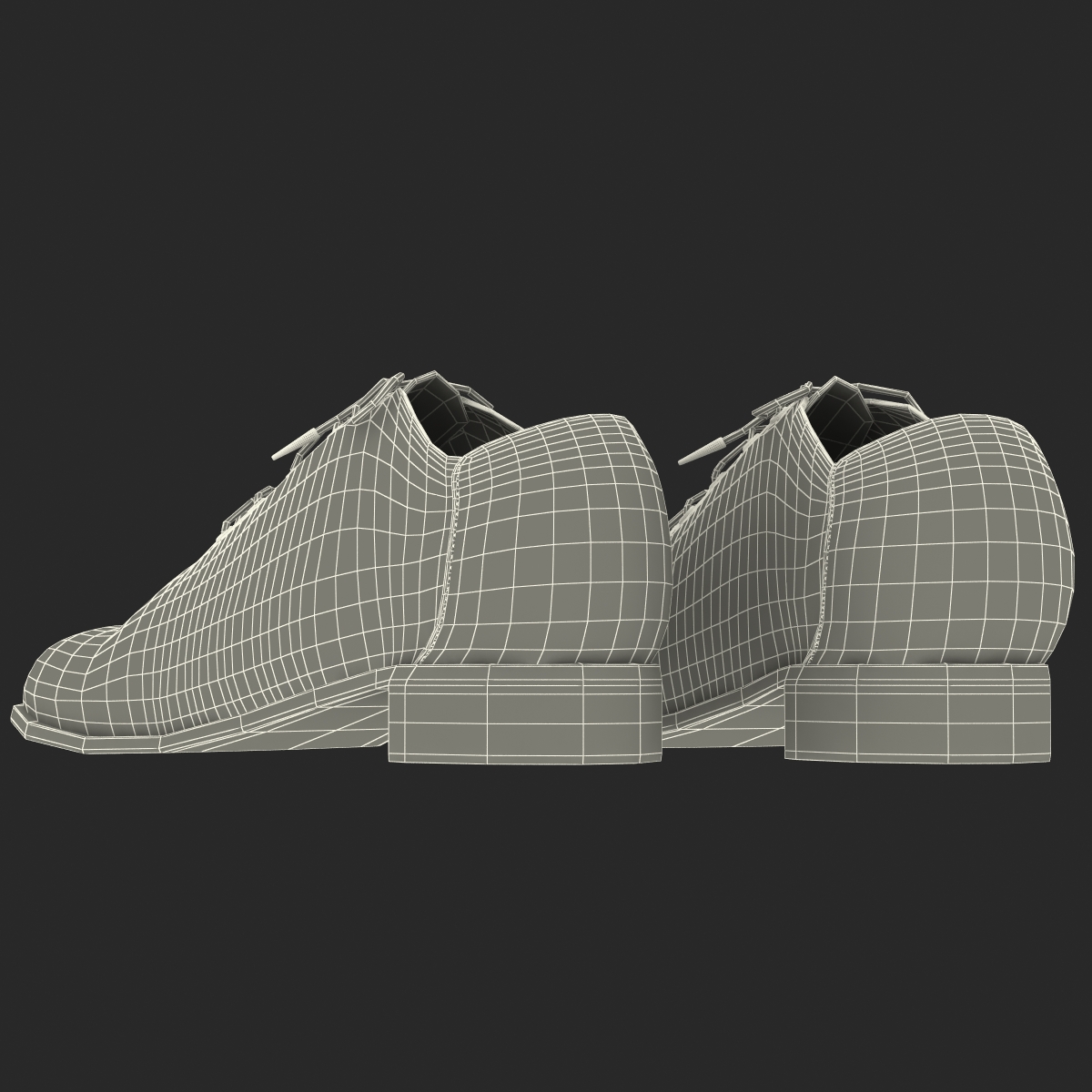 3D Old Man Shoes model