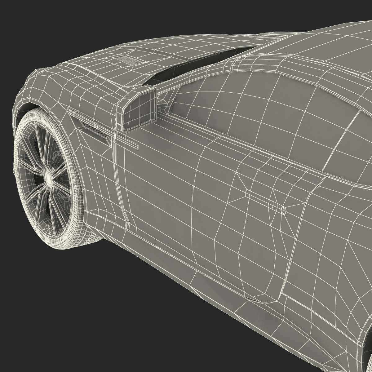 Aston Martin DB9 2014 Simple Interior 3D