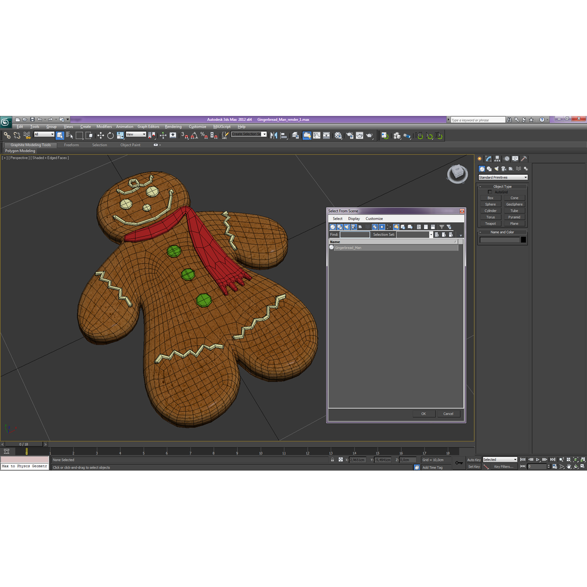 3D model Gingerbread Man