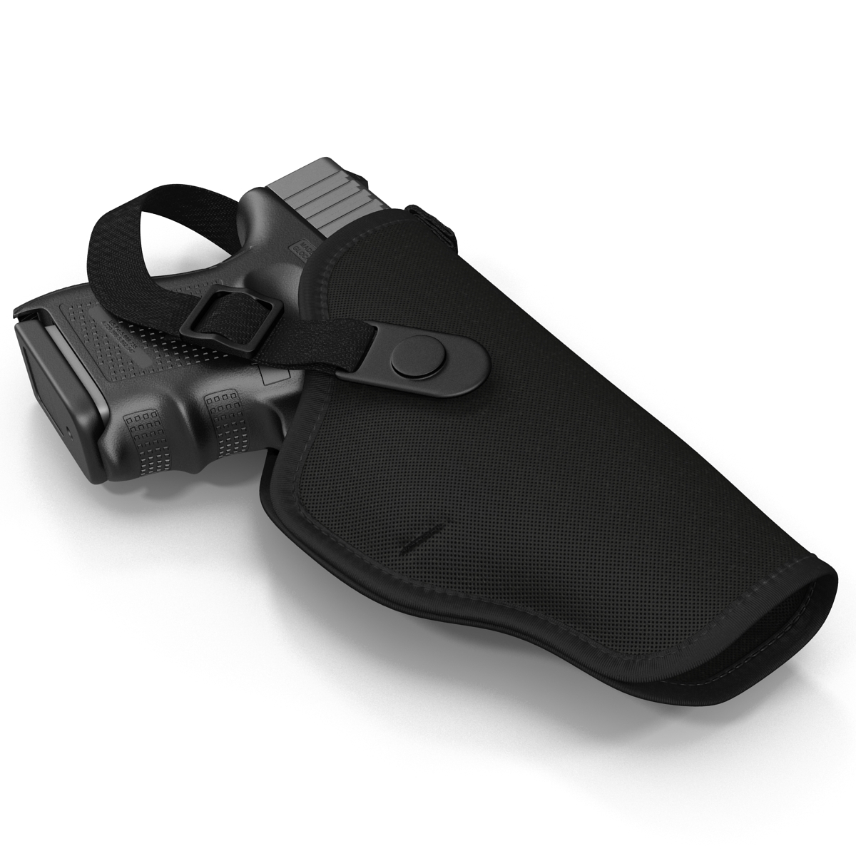 3D model Glock 26 and Holster