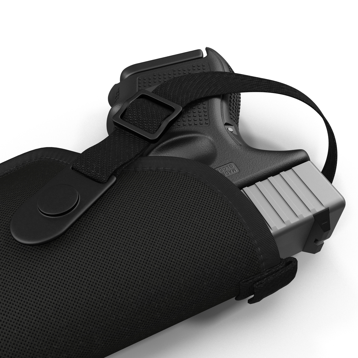 3D model Glock 26 and Holster