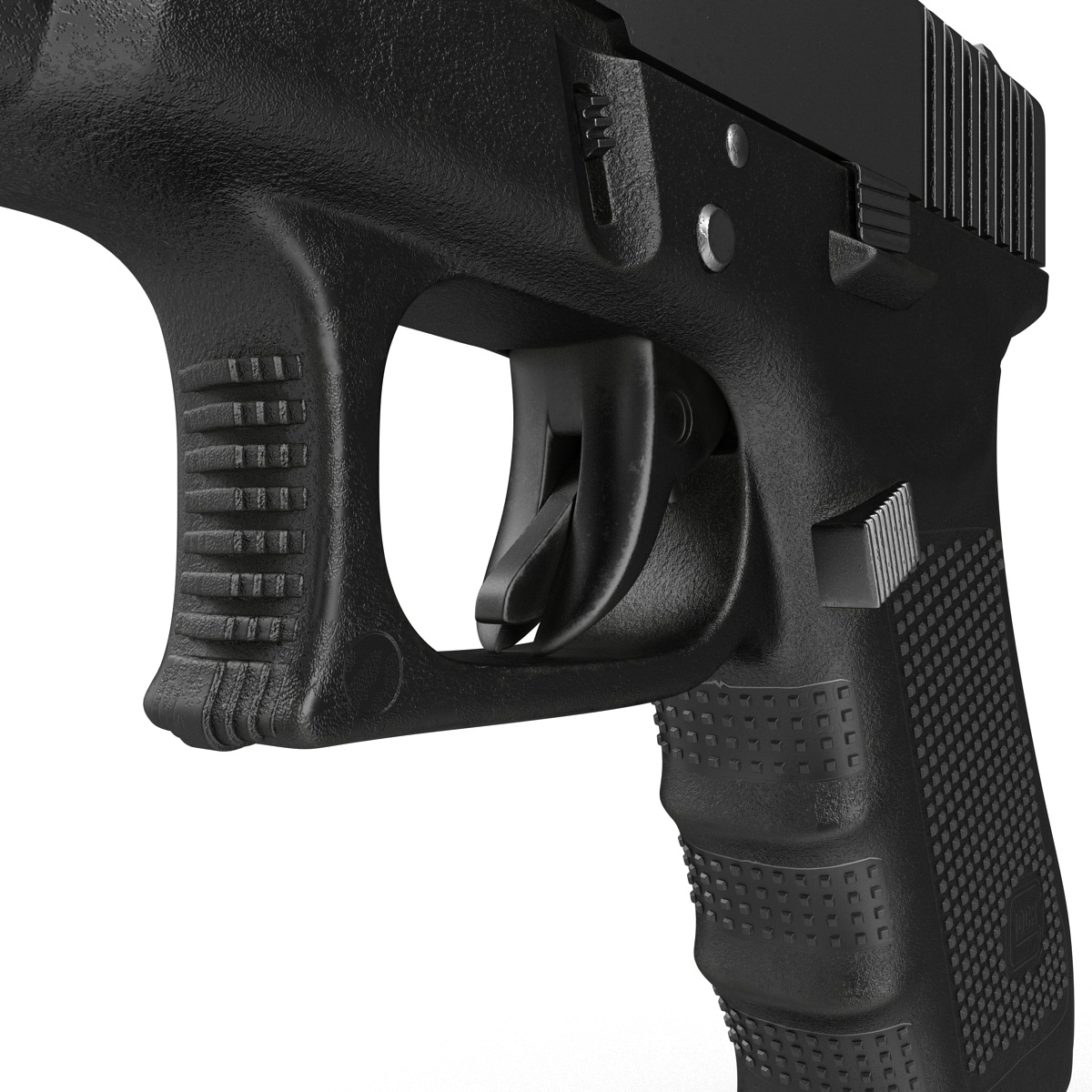 3D Glock 17 Semi Automatic Pistol Black