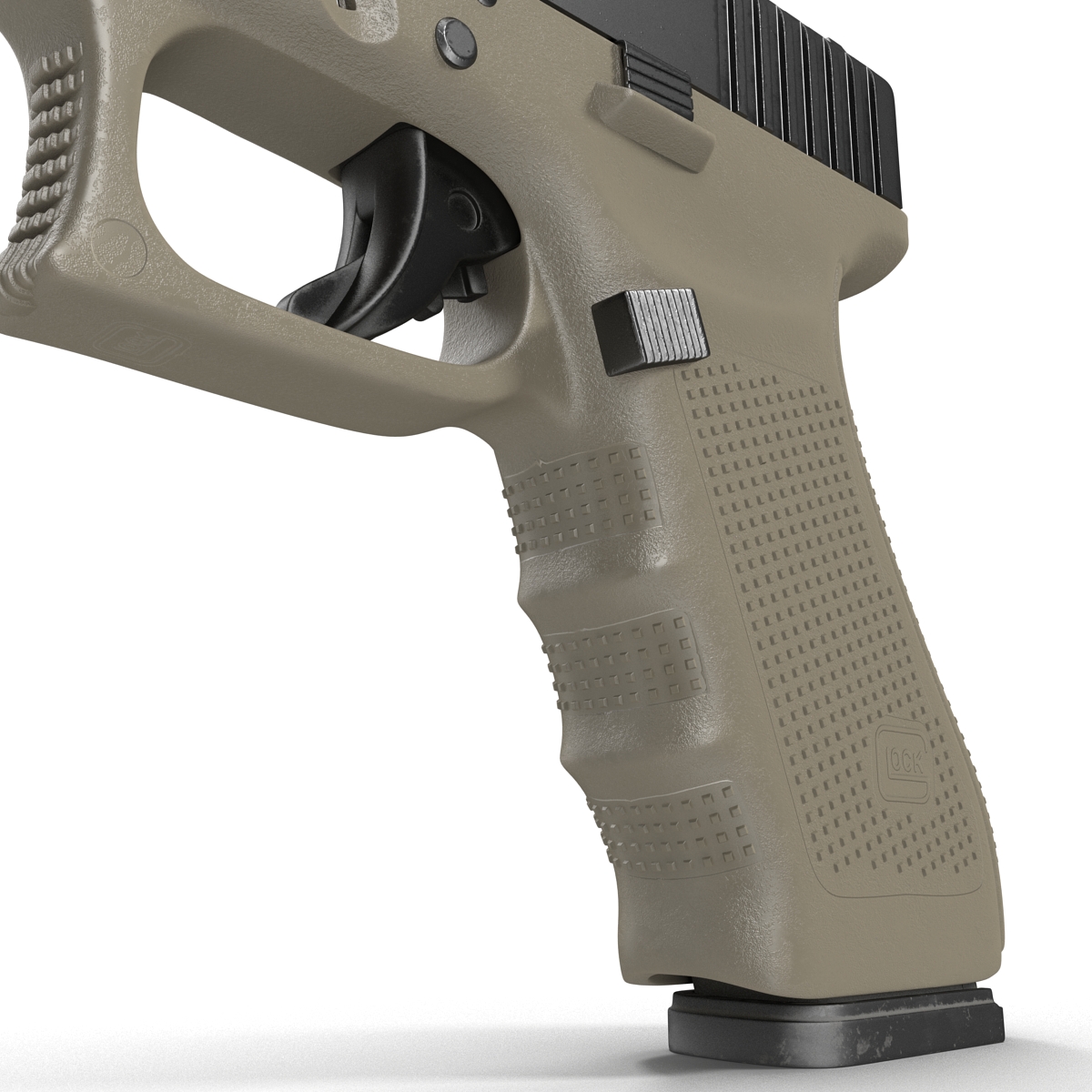 3D model Glock 17 Semi Automatic Pistol