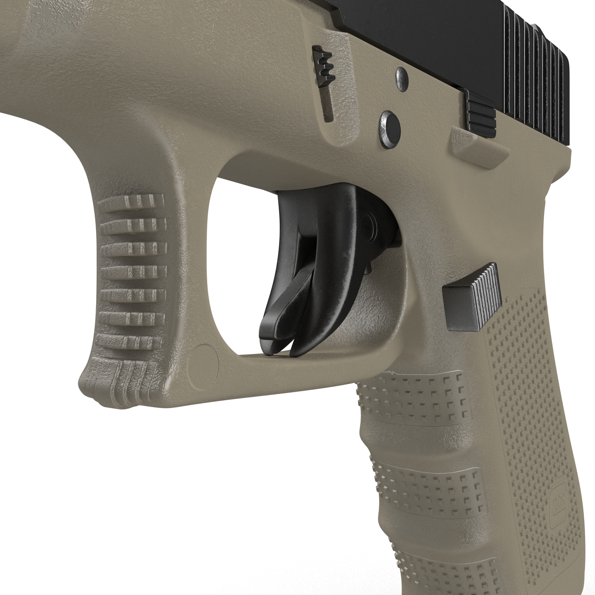 3D model Glock 17 Semi Automatic Pistol