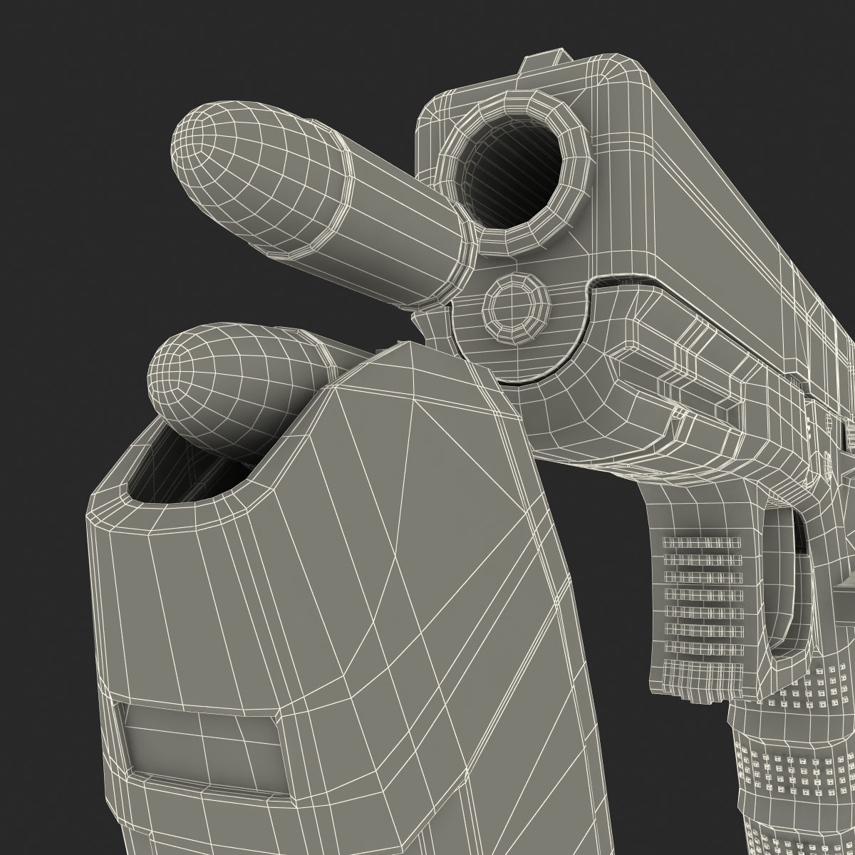 3D model Glock 17 Semi Automatic Pistol