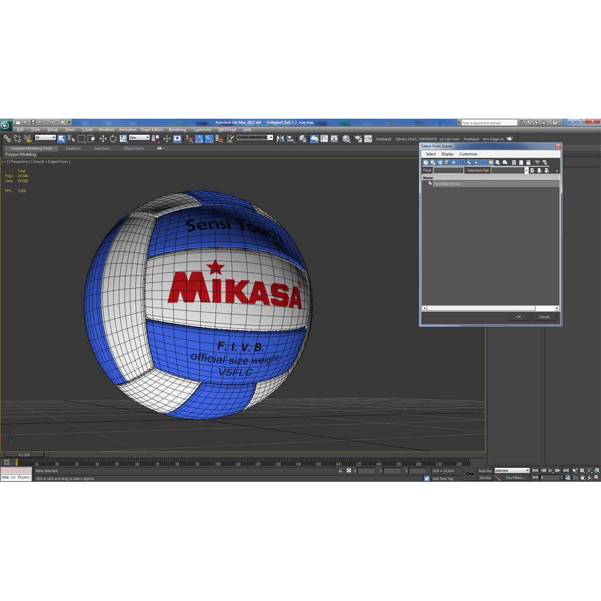 Volleyball Ball 6 3D