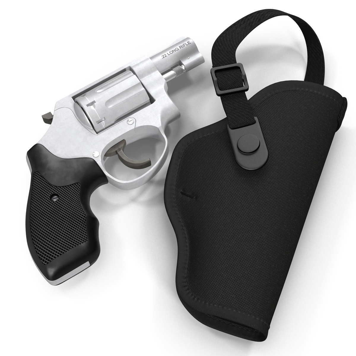 3D model Revolver and Holster