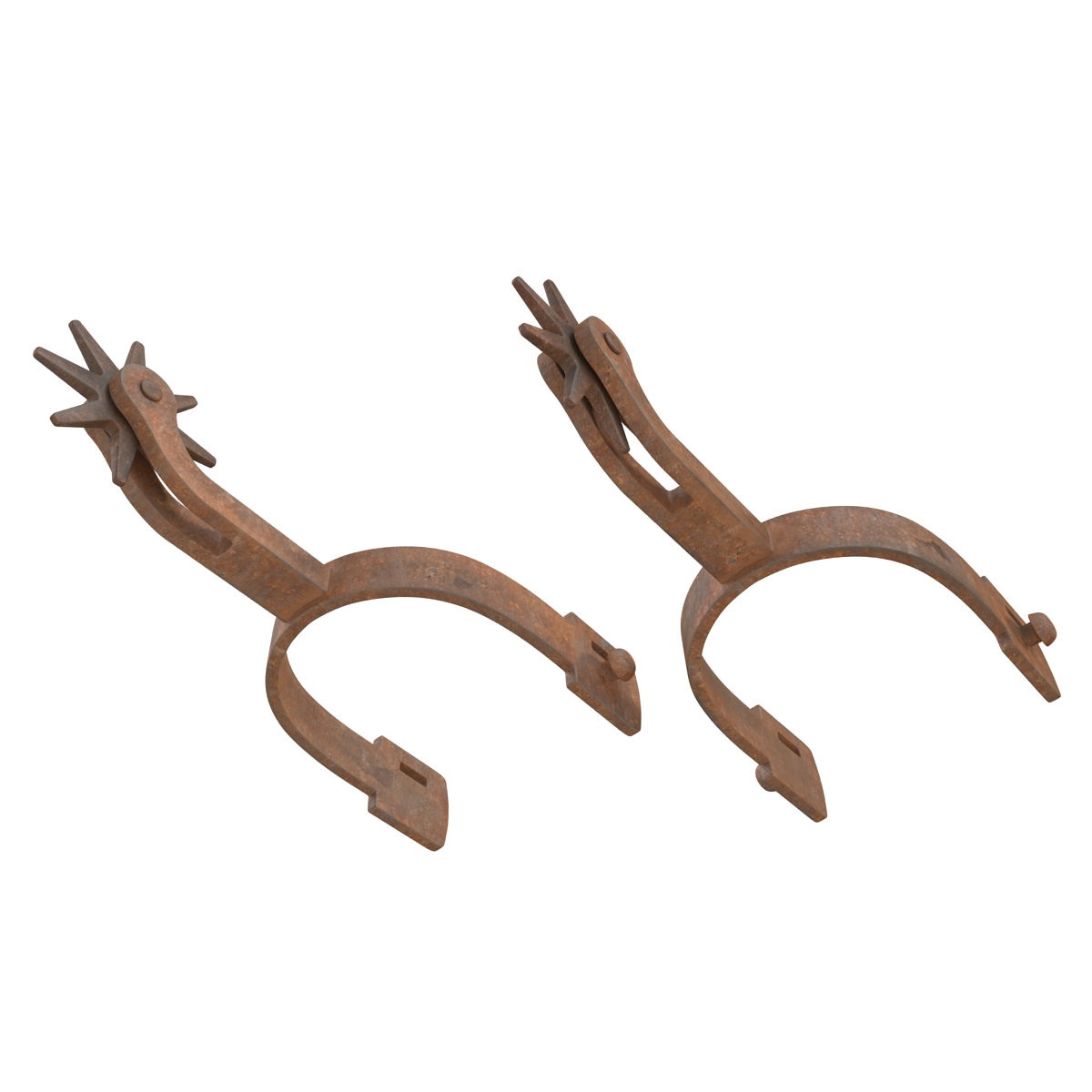 Old West Spurs 3D model