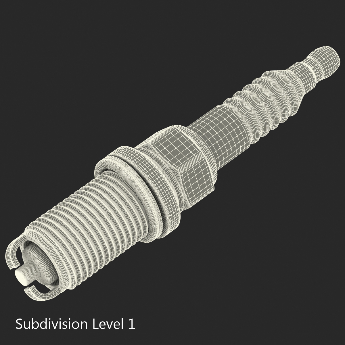 3D model Spark Plug Dual Electrode