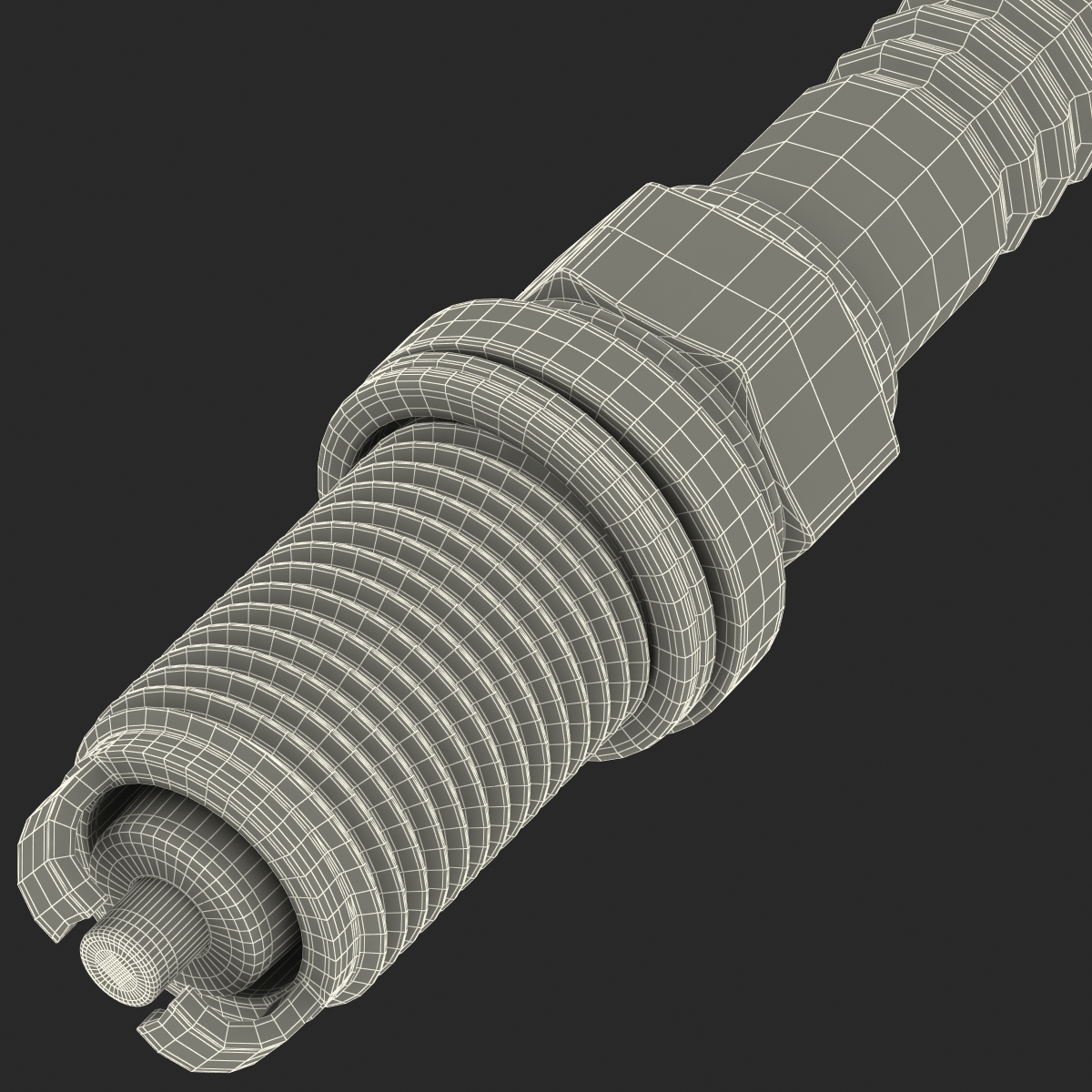 3D model Spark Plug Dual Electrode