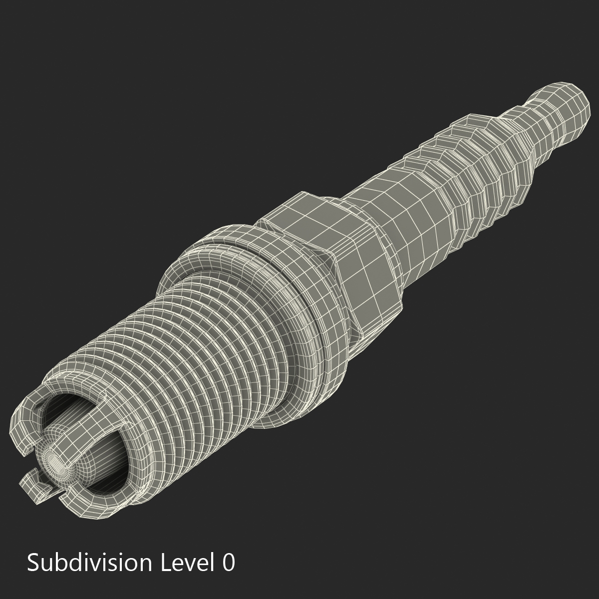 3D model Spark Plug Quad Electrode