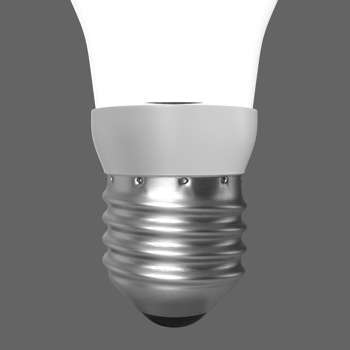 3D Energy Saving Light Bulb 2 Illuminated model