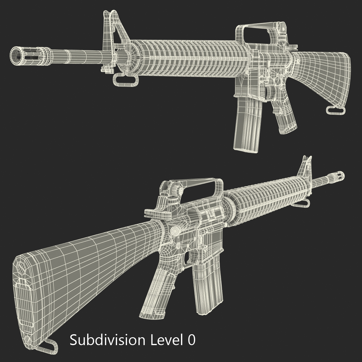 3D Rifle M16A2